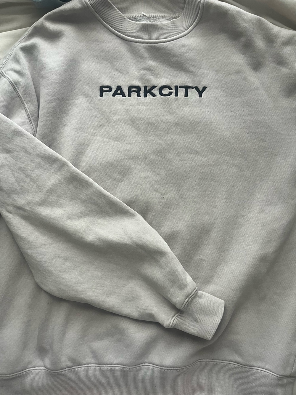 Park City Light Gray Crewneck Sweatshirt
